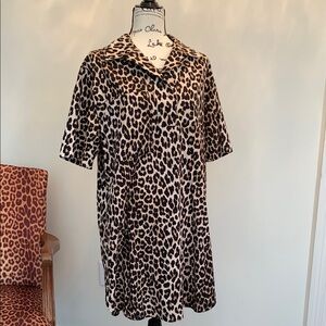 H&M Leopard Print Shirt Dress